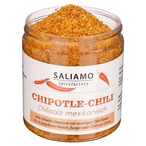 250g Meersalz mit Chili, sehr scharfes Salz, BBQ Gewürz