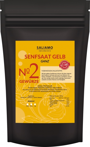1KG Senfsaat, Senfsamen gelb 1KG Senfsaat, Senfsamen gelb