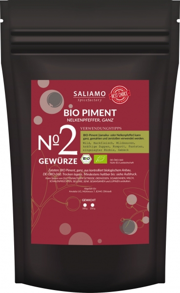 100g BIO Piment ganz, Pimentkörner