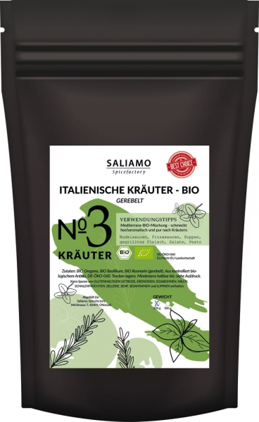 250g BIO Italienische Kräuter, gerebelt und getrocknet