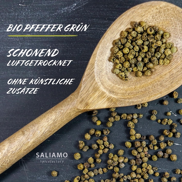 250g BIO Malabar Grüner Pfeffer ganze Körner
