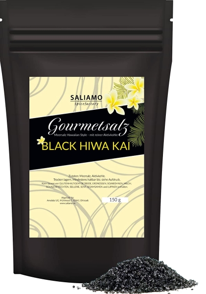 150g Hawaiisalz Schwarz Black Hiwa Kai