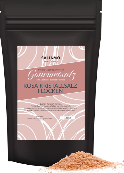 150g Rosa Kristallsalz Flocken Pakistan aus Salt Range Pakistan 150g Rosa Kristallsalz Flocken Pakistan aus Salt Range Pakistan