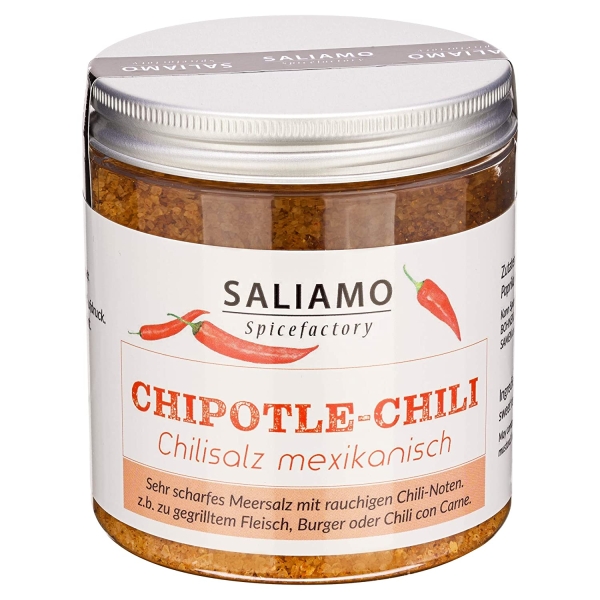 250g Meersalz mit Chili, sehr scharfes Salz, BBQ Gewürz