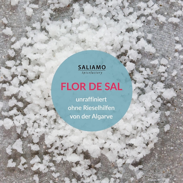 150g Flor de Sal (Algarve, Portugal), portugiesisches Finish-Salz